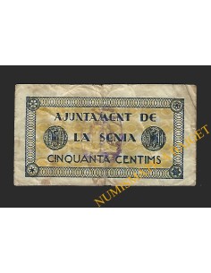 SÉNIA, LA (Tarragona) 50 cèntims juny del 1937 2