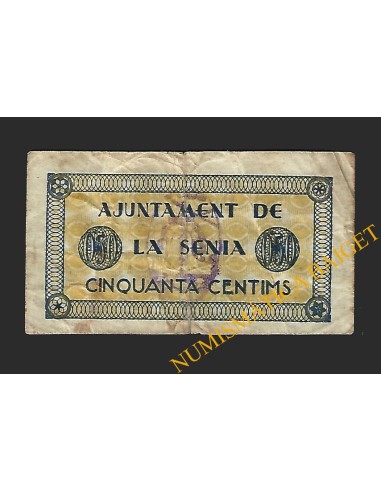 SÉNIA, LA (Tarragona) 50 cèntims juny del 1937