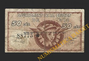 VIC (Barcelona) 50 cèntims, 7 de juny del 1937