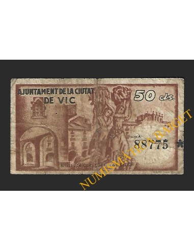 VIC (Barcelona) 50 cèntims, 7 de juny del 1937