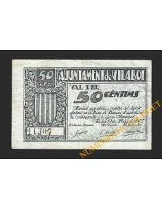 VILABOI (Barcelona) 50 cèntims, 19 de maig del 1937