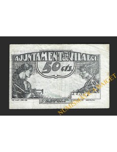 VILABOI (Barcelona) 50 cèntims, 19 de maig del 1937 2