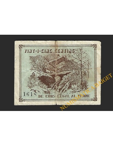 VILADA (Barcelona) 25 cèntims, 1937