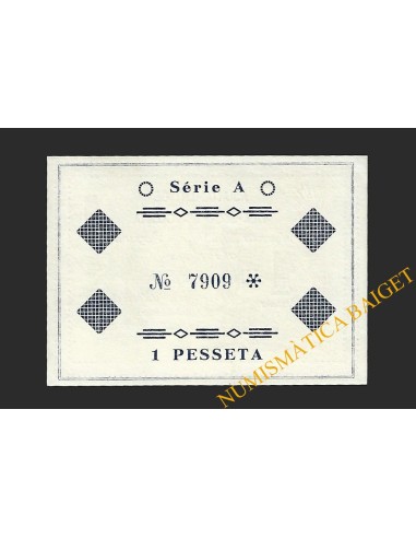 VILASECA DE SOLCINA (Tarragona) 1 pesseta 1 d'abril del 1937