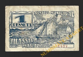VILASSAR DE MAR (Barcelona) 1 pesseta 1937