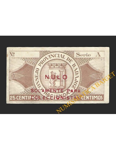 BADAJOZ 25 céntimos, 1 de octubre de 1937