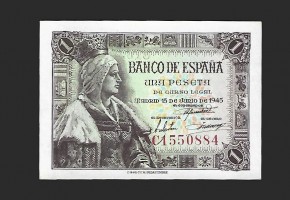 ESTADO ESPAÑOL 1 PESETA 1945 SERIE C