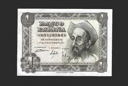 ESTADO ESPAÑOL 1 PESETA 1951 SIN SERIE