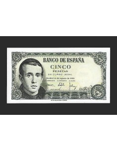 ESTADO ESPAÑOL 5 PESETAS 1951 SERIE 1D