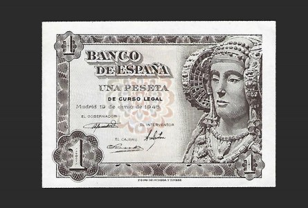ESTADO ESPAÑOL 1 PESETA 1948 SERIE A
