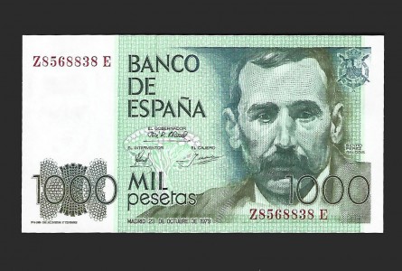 JUAN CARLOS I 1979 - 1000 Pesetas Serie Z