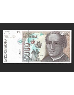 JUAN CARLOS I 5000 PESETAS 1992 SIN SERIE
