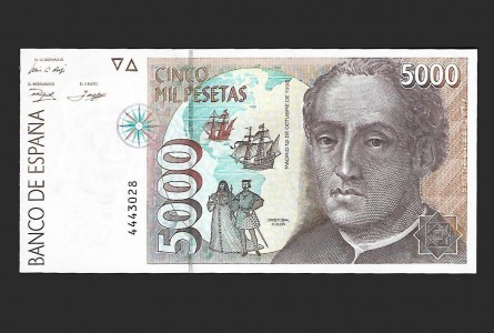 JUAN CARLOS I 5000 PESETAS 1992 SIN SERIE