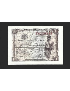 ESTADO ESPAÑOL 1 PESETA 1945 SERIE F 2