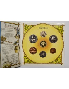 GRAN BRETAÑA, MINT SET 1987. 7 MONEDAS