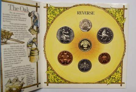 GRAN BRETAÑA, MINT SET 1987. 7 MONEDAS