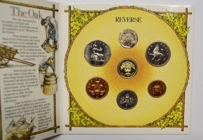 GRAN BRETAÑA, MINT SET 1987. 7 MONEDAS
