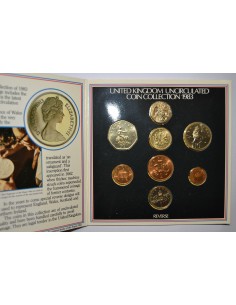 GRAN BRETAÑA, MINT SET 1983. 8 MONEDAS