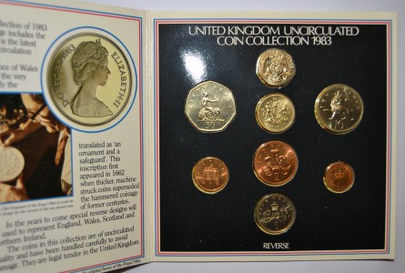 GRAN BRETAÑA, MINT SET 1983. 8 MONEDAS