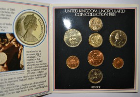 GRAN BRETAÑA, MINT SET 1983. 8 MONEDAS