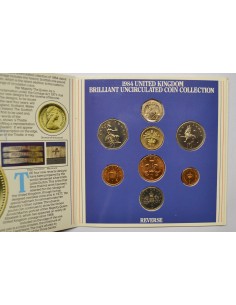 GRAN BRETAÑA, MINT SET 1984. 8 MONEDAS