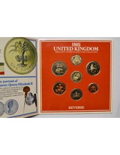 GRAN BRETAÑA, MINT SET 1985. 7 MONEDAS