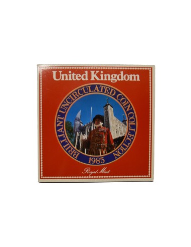 GRAN BRETAÑA, MINT SET 1985. 7 MONEDAS