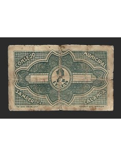 SAMPER DE CALANDA (Teruel) 2 pesetas 24 de abril de 1937 2