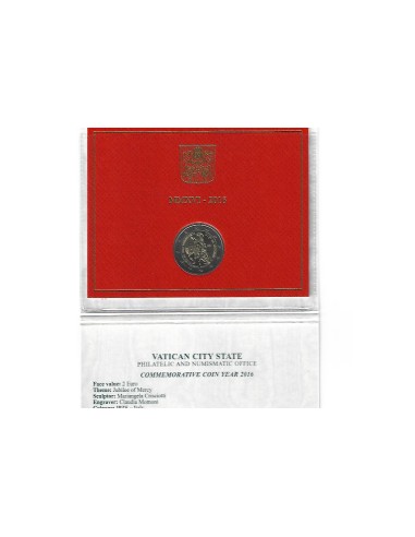 VATICANO. SET OFICIAL 2 EUROS 2016