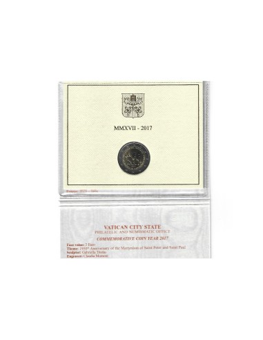 VATICANO. SET OFICIAL 2 EUROS 2017-1