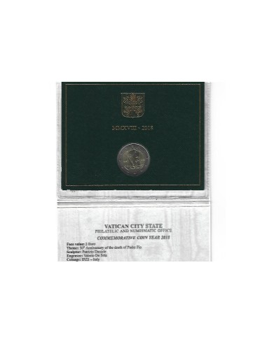 VATICANO. SET OFICIAL 2 EUROS 2018-2