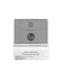 VATICANO. SET OFICIAL 2 EUROS 2020-1 2