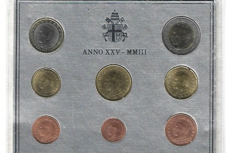 VATICANO, SET OFICIAL  2003
