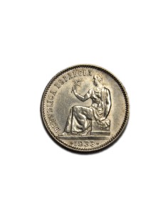SEGUNDA REPUBLICA, 1 Peseta 1933 * 3-4