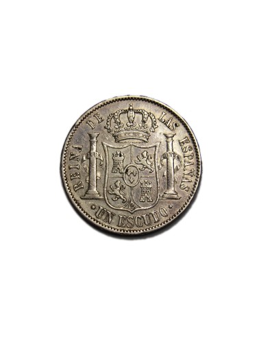 ISABEL II  1866, 1 escudo, Madrid