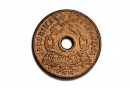 SEGUNDA REPUBLICA, 1938. 25 céntimos