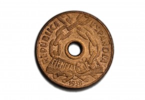 SEGUNDA REPUBLICA, 1938. 25 céntimos