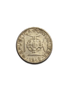  SANTO TOME Y PRINCIPE 1948, 2 1/2 ESCUDOS 2