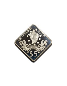 TUVALU 1998, 5 DOLLARS MILLENNIUM
