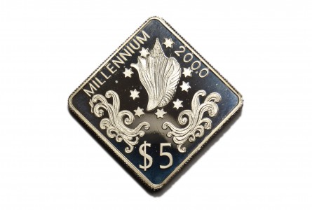 TUVALU 1998, 5 DOLLARS MILLENNIUM