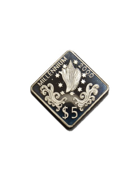 TUVALU 1998, 5 DOLLARS MILLENNIUM