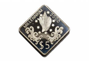 TUVALU 1998, 5 DOLLARS MILLENNIUM