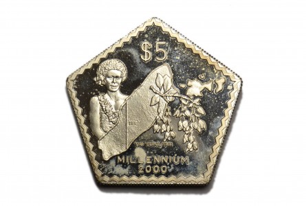 FIJI 1999, 5 DOLLARS MILLENNIUM