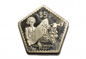 FIJI 1999, 5 DOLLARS MILLENNIUM