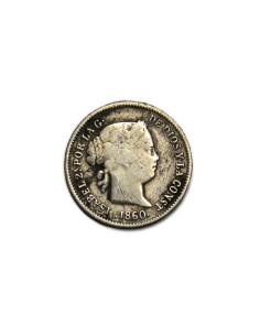 ISABEL II. 1 Real 1860, Barcelona