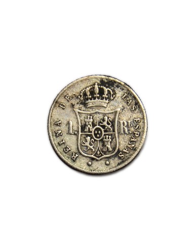 ISABEL II. 1 Real 1860, Barcelona