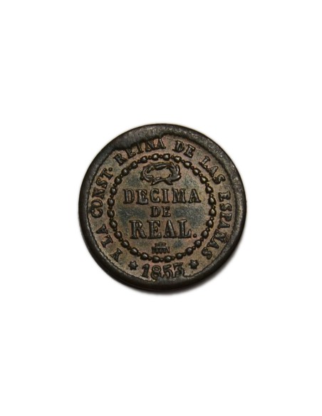 ISABEL II 1853, Décima de Real, Segovia