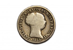 ISABEL II 1853, 2 Reales, Sevilla