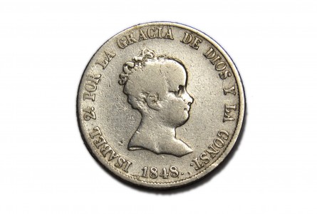 ISABEL II 1848, 4 Reales, Madrid
