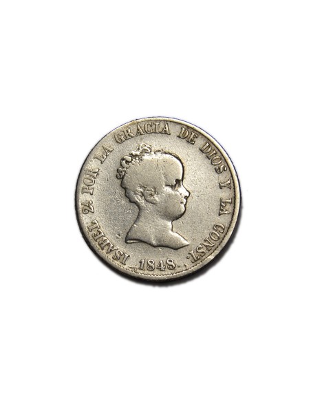 ISABEL II 1848, 4 Reales, Madrid